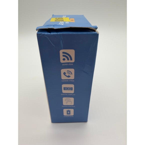 TWS BTH-F9-5 TRUE WIRELESS EARBUDS BLUETOOTH 5.0 WITH POWER BANK NEW IN BOX - Picture 3 of 4